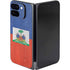Haitian Flag Distressed Google Pixel 9 Pro Fold Skin